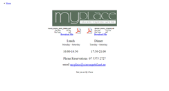 Desktop Screenshot of myplaceristorante.weebly.com