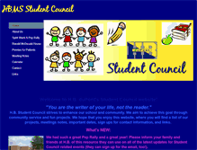 Tablet Screenshot of hbms-studentcouncil.weebly.com