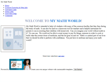Tablet Screenshot of mymathworld.weebly.com