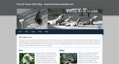 Desktop Screenshot of flora-fauna.weebly.com