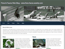 Tablet Screenshot of flora-fauna.weebly.com