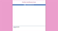 Desktop Screenshot of fashionandbeautyguru.weebly.com