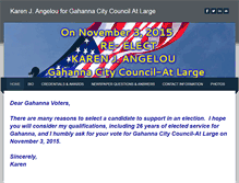 Tablet Screenshot of karenangelou4gahannacouncil.weebly.com