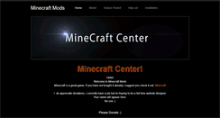 Desktop Screenshot of minecraftmodcenter.weebly.com