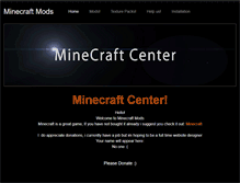 Tablet Screenshot of minecraftmodcenter.weebly.com