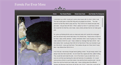 Desktop Screenshot of ferretsforevermore.weebly.com