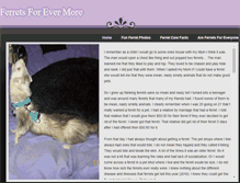 Tablet Screenshot of ferretsforevermore.weebly.com