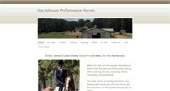 Desktop Screenshot of kayjohnsonperformancehorses.weebly.com