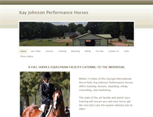 Tablet Screenshot of kayjohnsonperformancehorses.weebly.com