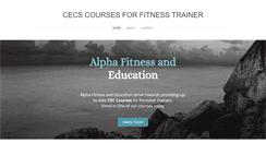 Desktop Screenshot of cecscoursesforfitnesstrainer.weebly.com