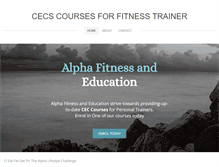 Tablet Screenshot of cecscoursesforfitnesstrainer.weebly.com