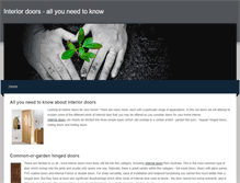 Tablet Screenshot of interiordoors.weebly.com