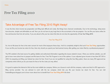 Tablet Screenshot of freetaxfiling.weebly.com