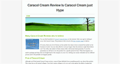 Desktop Screenshot of caracolcreamreview.weebly.com
