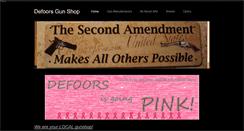 Desktop Screenshot of defoorsgunshop.weebly.com