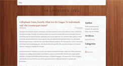 Desktop Screenshot of a4envelopesizeforyou.weebly.com