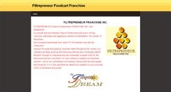 Desktop Screenshot of filtrepreneurfranchise.weebly.com