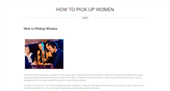 Desktop Screenshot of howtopickupwome.weebly.com