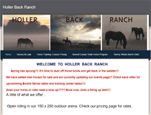 Tablet Screenshot of hollerbackranch.weebly.com