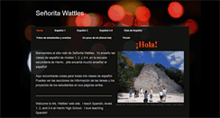 Desktop Screenshot of mswattles-spanish.weebly.com