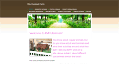 Desktop Screenshot of oddanimalfacts.weebly.com