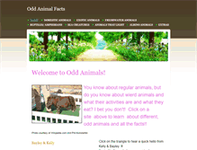 Tablet Screenshot of oddanimalfacts.weebly.com