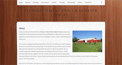 Desktop Screenshot of pleasurevalleyhorses.weebly.com