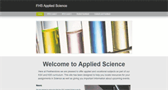 Desktop Screenshot of fhsappliedscience.weebly.com