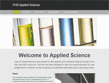 Tablet Screenshot of fhsappliedscience.weebly.com