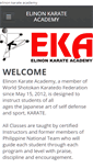 Mobile Screenshot of elinonkarateacademy.weebly.com