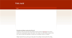 Desktop Screenshot of folicacidreactions.weebly.com