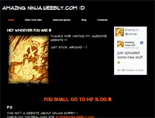 Tablet Screenshot of amazingninja.weebly.com