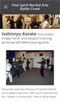 Mobile Screenshot of freespiritmartialarts.weebly.com