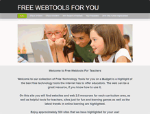 Tablet Screenshot of freewebtoolsforyou.weebly.com