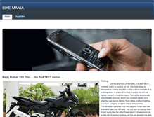 Tablet Screenshot of bike-mania.weebly.com