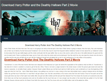 Tablet Screenshot of harrypotterdeathlyhallows2.weebly.com