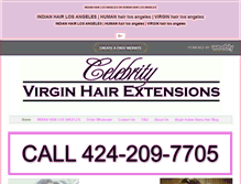 Tablet Screenshot of celebrityvirginindianhair.weebly.com