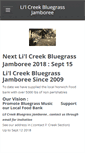 Mobile Screenshot of lilcreekbluegrassjamboree.weebly.com