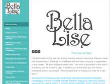 Tablet Screenshot of bellalise.weebly.com