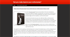 Desktop Screenshot of howtoimproveverticaljump.weebly.com