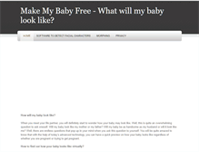 Tablet Screenshot of make-my-baby.weebly.com