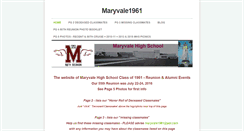Desktop Screenshot of maryvale1961.weebly.com