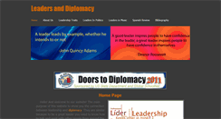 Desktop Screenshot of leadersindiplomacy.weebly.com