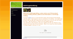 Desktop Screenshot of allthingsknitting.weebly.com