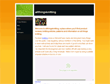 Tablet Screenshot of allthingsknitting.weebly.com