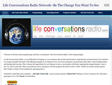 Tablet Screenshot of lifeconversationsradionetwork.weebly.com
