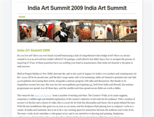 Tablet Screenshot of indiaartsummit.weebly.com