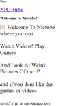 Mobile Screenshot of nictube.weebly.com