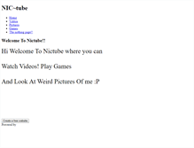 Tablet Screenshot of nictube.weebly.com