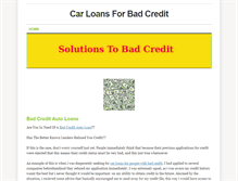 Tablet Screenshot of carloansforbadcredit.weebly.com